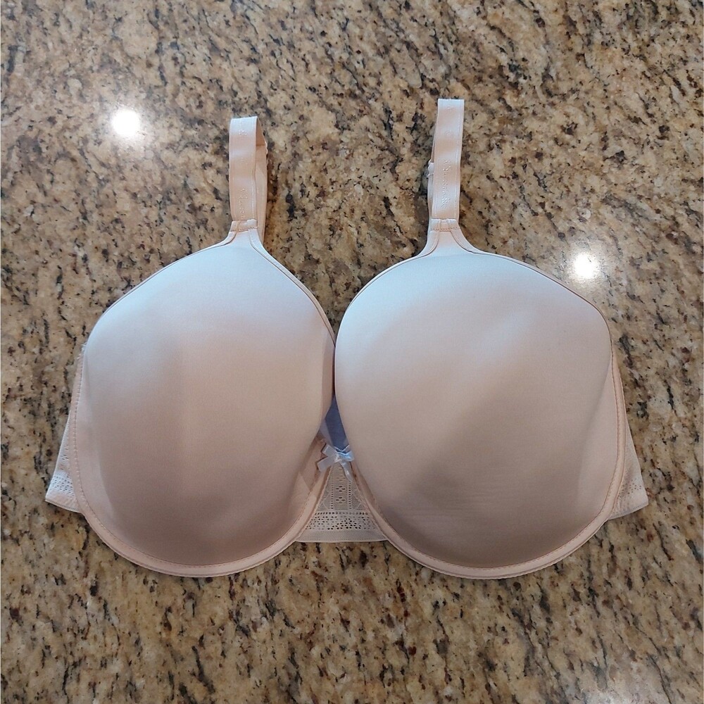 Chantelle C 19510 Ideal Back Smoothing UW T-Shirt Bra 36H Nude Blush Lined
